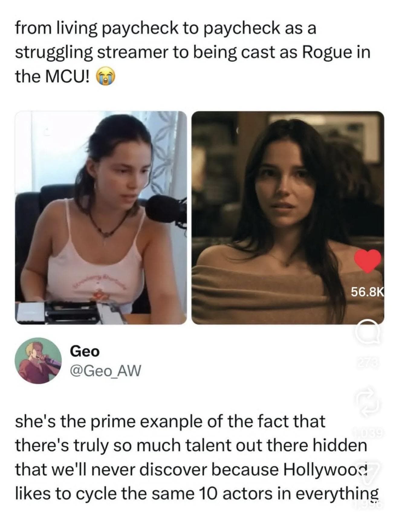 Hollywood: let’s change it up a bit.